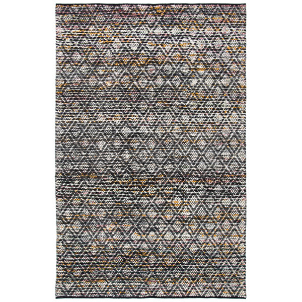Union Rustic Geometric Handwoven Cotton/Wool Ivory/Yellow/Black Area